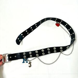 MJ Punk Charm & Chain Belt
